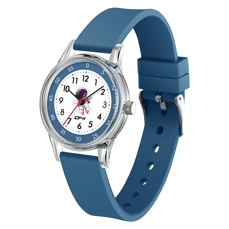 

Astronauts Star Animal Cartoon Design Children Students Plastic Silicone Wrist Quartz Watch for Kids Unisex Electric Wristwatch