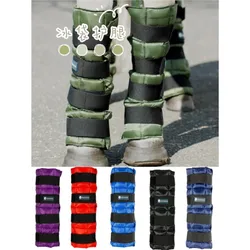 Two Multi-color Printed Ice Packs For Horse Leg Protectors Ice Packs For Horse Leg Protectors