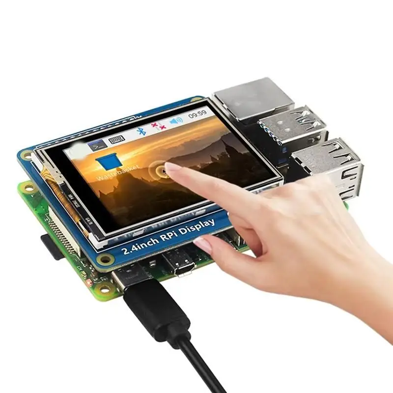 AY14 -2.4 Inch Touch Screen For Raspberry Pi Zero 2 W 320X240 SPI Interface TFT Display For Pi 5 4B 3B+ 3B 3A+