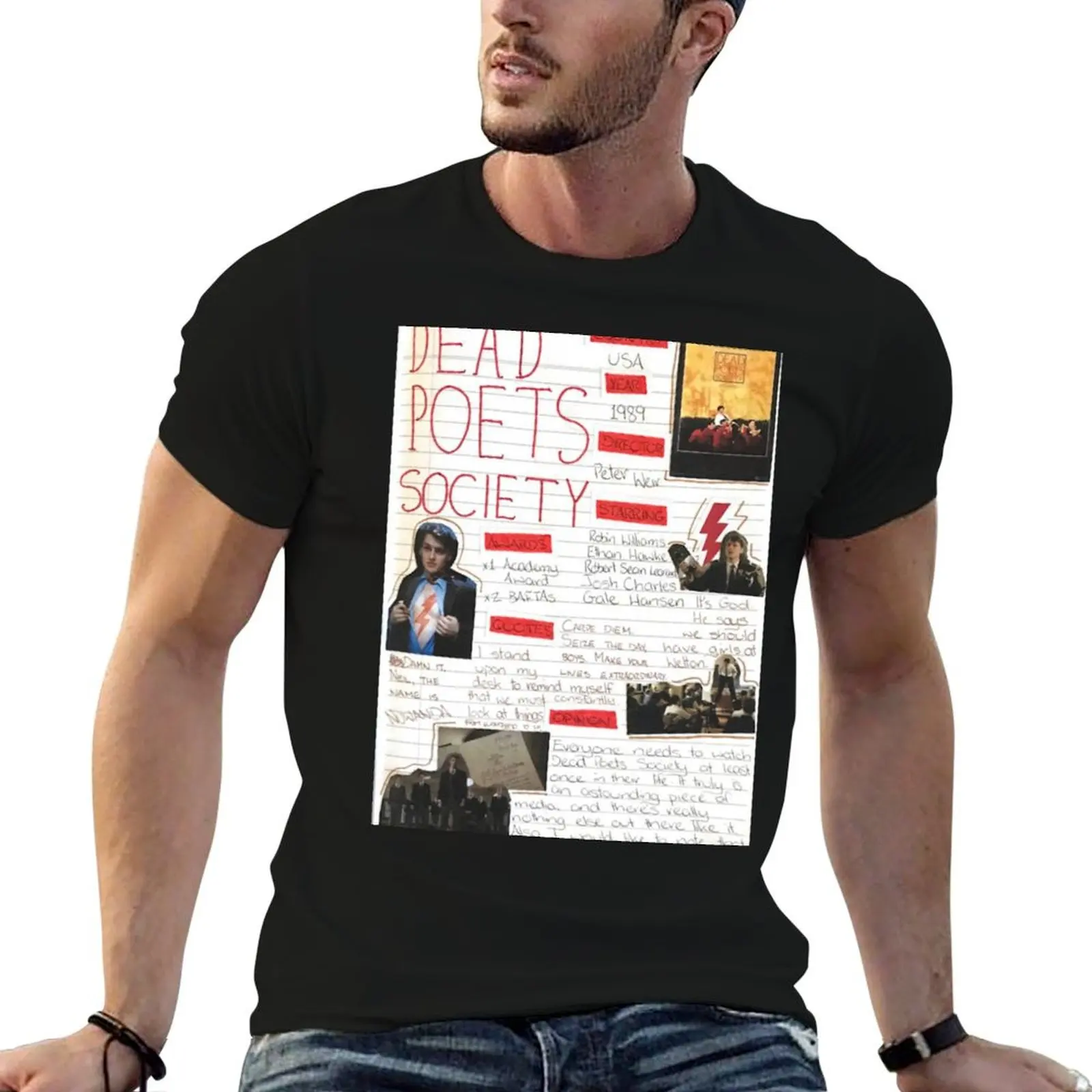 

dead poets society T-Shirt t shirt men 100% cotton luxury brand t shirt man luxury T-Shirt