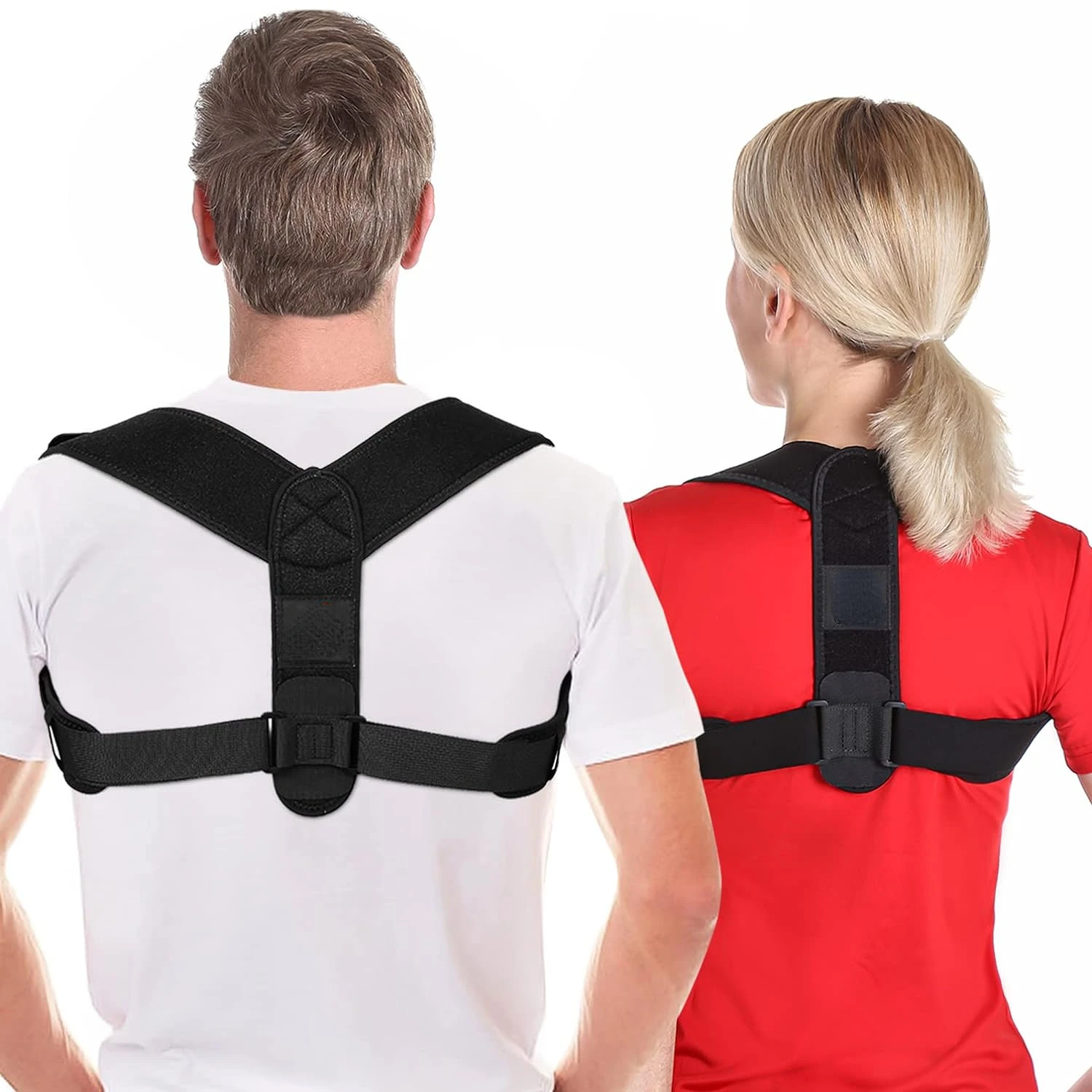 Comfortable Adjustable Posture Corrector Men Women Upper Back Brace Straightener Support Back Shoulder Neck - A must-have for im