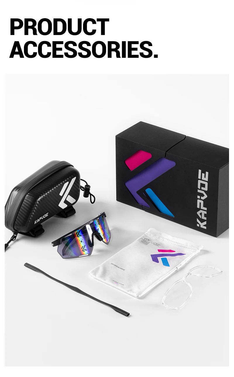 Kapvoe Fahrradbrille aus echtem Carbon, Sonnenbrille für Herren, leicht, photochrom, UV400, MTB, Fahrrad, Sportbrille – Detail 35