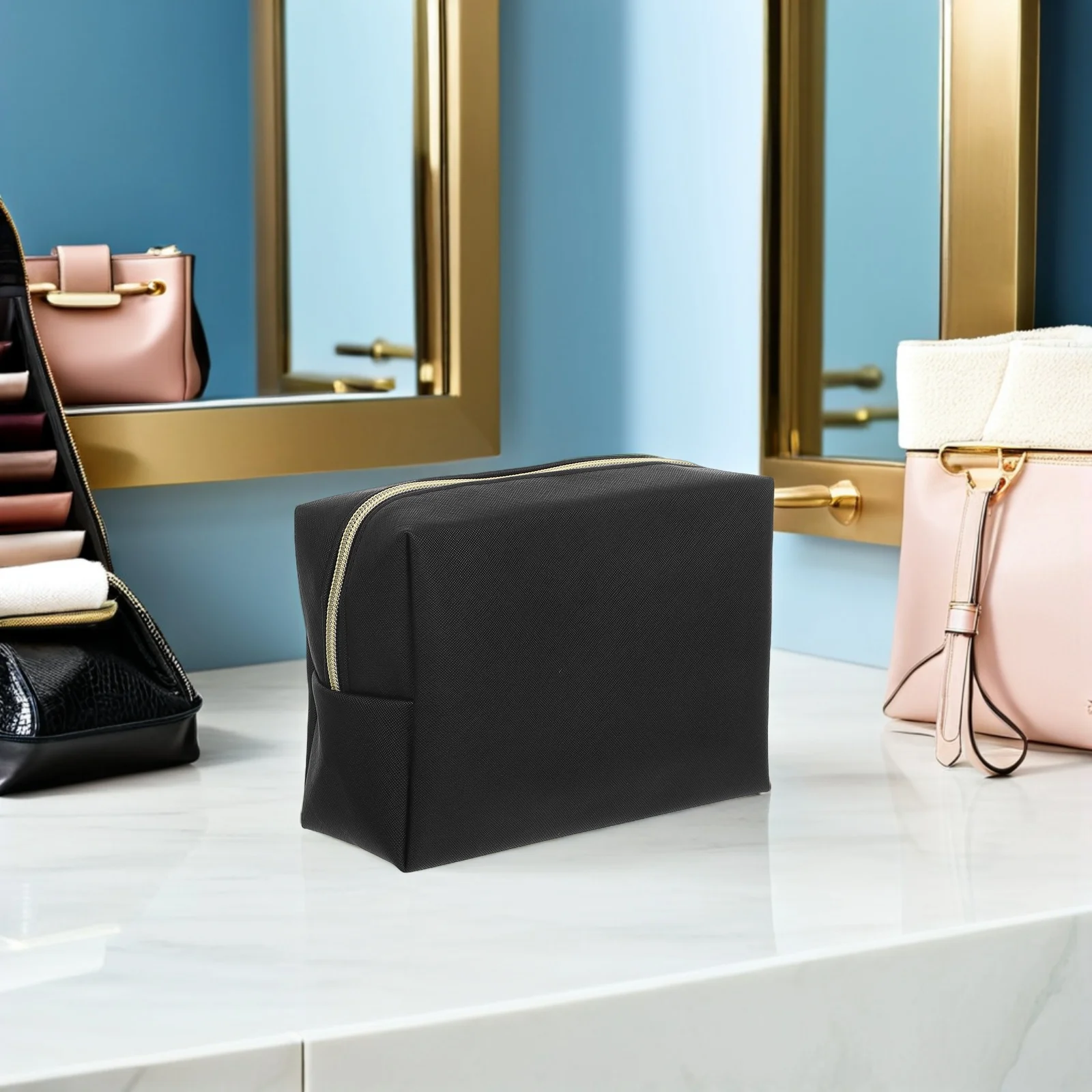 

Stylish Octagonal Women'S Toiletry Bag Large Capacity Travel Makeup Organizer Pouch Lightweight Portable Bag For