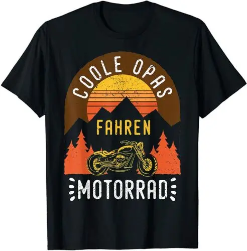 Neu Coole Opas fahren Motorrad - Motorradfahrer Biker Großvat Premium T-shirt