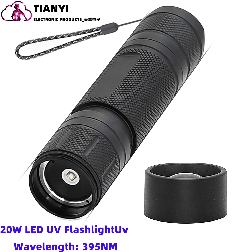 10 واط 365nm الأشعة فوق البنفسجية مصباح يدوي المحمولة 18650 قابلة للشحن Blacklight للكشف عن بول الحيوانات الأليفة ، علاج الراتنج ، العقرب ، الصيد #5