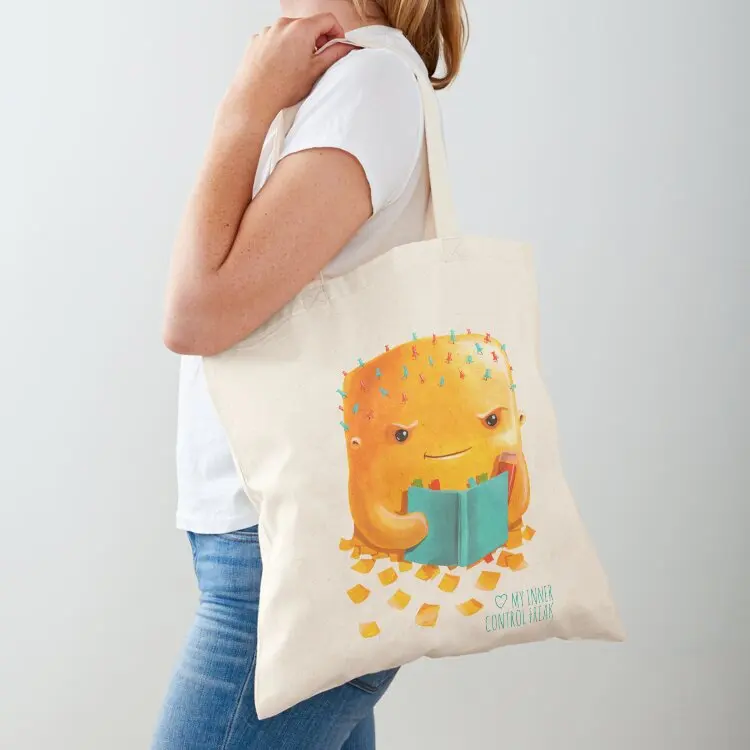 

Love my Inner Control Freak Tote Bag bags woman 2025 shopping bag logo shopper bag women canvas sac pour femme