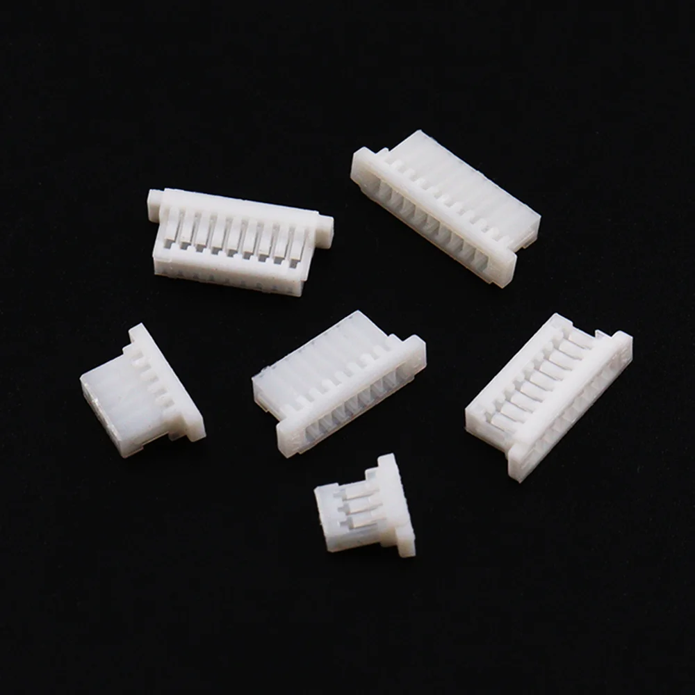 500Pcs/Box JST SH 1.0mm Pitch 2/3/4/5/6/7/8/9/10Pin Plastic Shell Crimp Terminal Connector SH1.0 Connectors