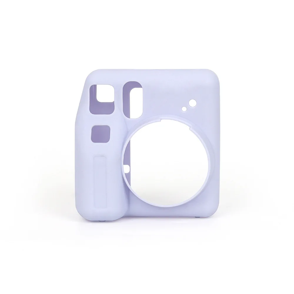 Silicone Shell Soft Drop Protection Case for instax mini SE Camera Solid Color Cover