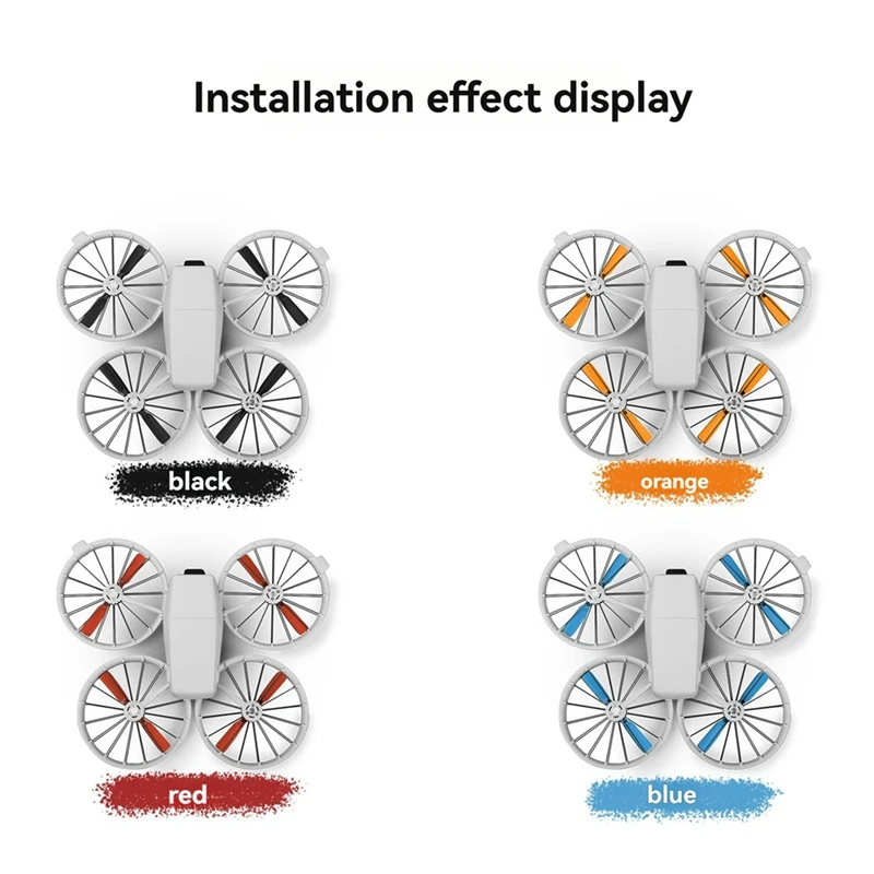 Propeller Blade Replacement Parts For DJI FLIP Removable Drone Propeller Blade Set Drone Accessories Red