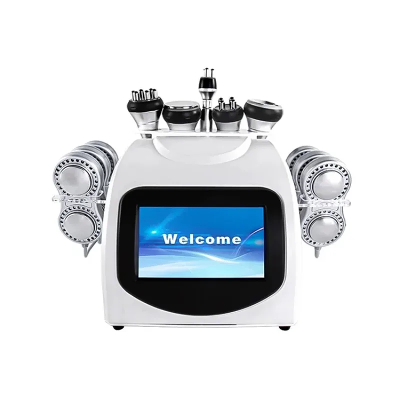 

2025/6 in 1 High Quality 80k / 40k Vacuum Cavitation System Body Shaping Cavitation 80k with 6 EMS Pads