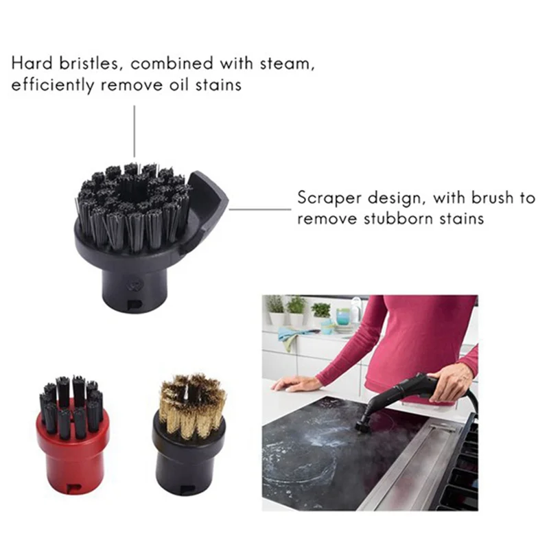 

B59B-3X оконная насадка, скребок, круглая щетка для Karcher SC1 SC2 SC3 SC4 SC5 для пароочистителя, щетки для подметальной машины, запчасти, аксессуары