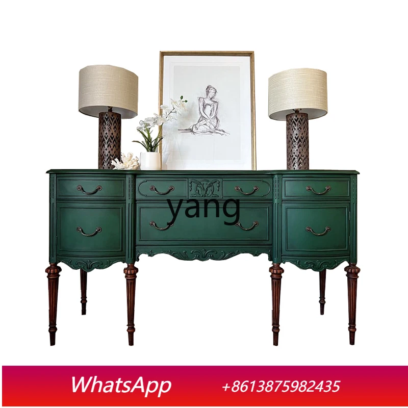 

Ретро-комод CX из массива дерева для столовой, в средневековом стиле, с полным набором ящиков для хранения, от производителя