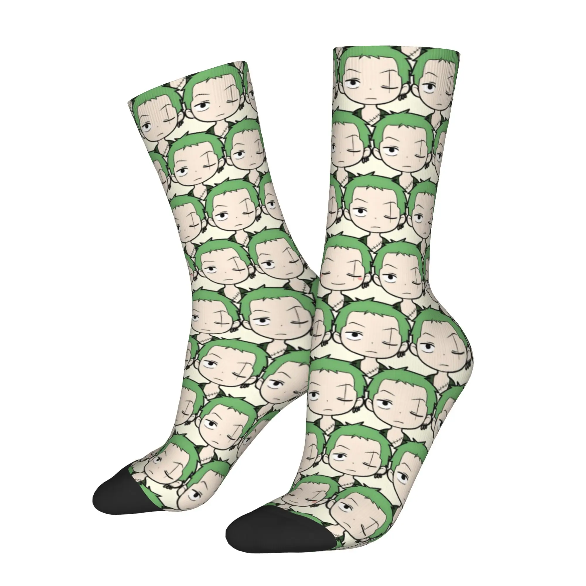 Custom One P-Pieces Zoro Comic Men Women Crew Socks Unisex Kawaii Janpan Spring Summer Autumn Winter Dress Socks
