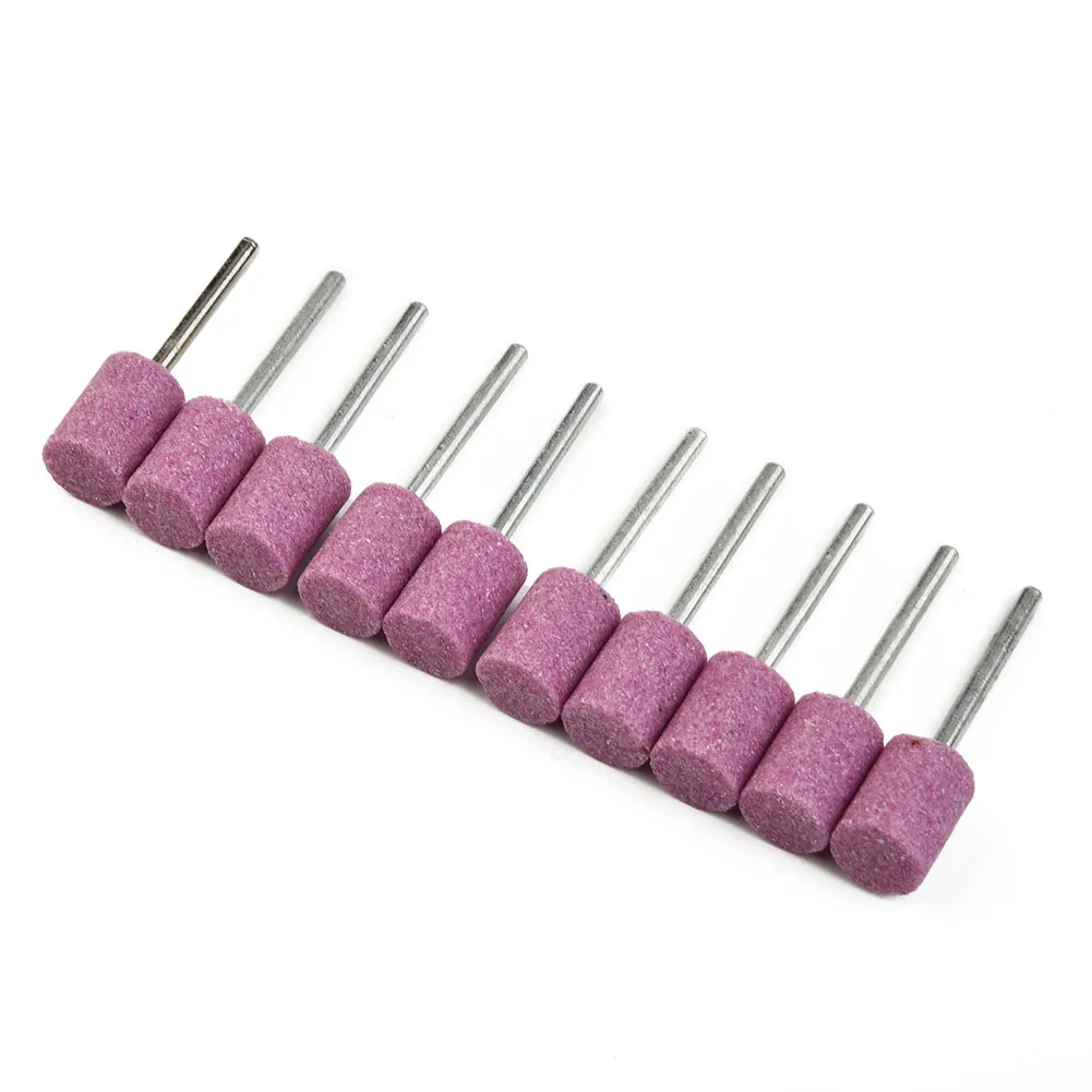 Imagem -04 - Montado Grinding Stone Head Grupo Abrasive Polishing Wheel Bits Haste para Ferramentas Rotativas Grinder Drill 12 mm 10 Pcs