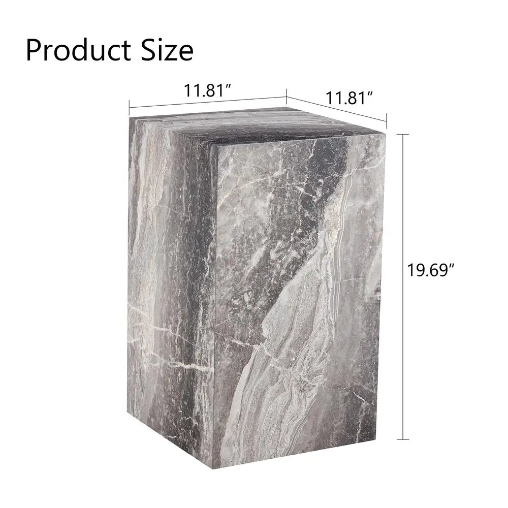 โต๊ะกาแฟ MDF ทันสมัย ลายพื้นผิวสีเทา ดีไซน์มีสไตล์ เฟอร์นิเจอร์ห้องนั่งเล่น ประกอบง่าย