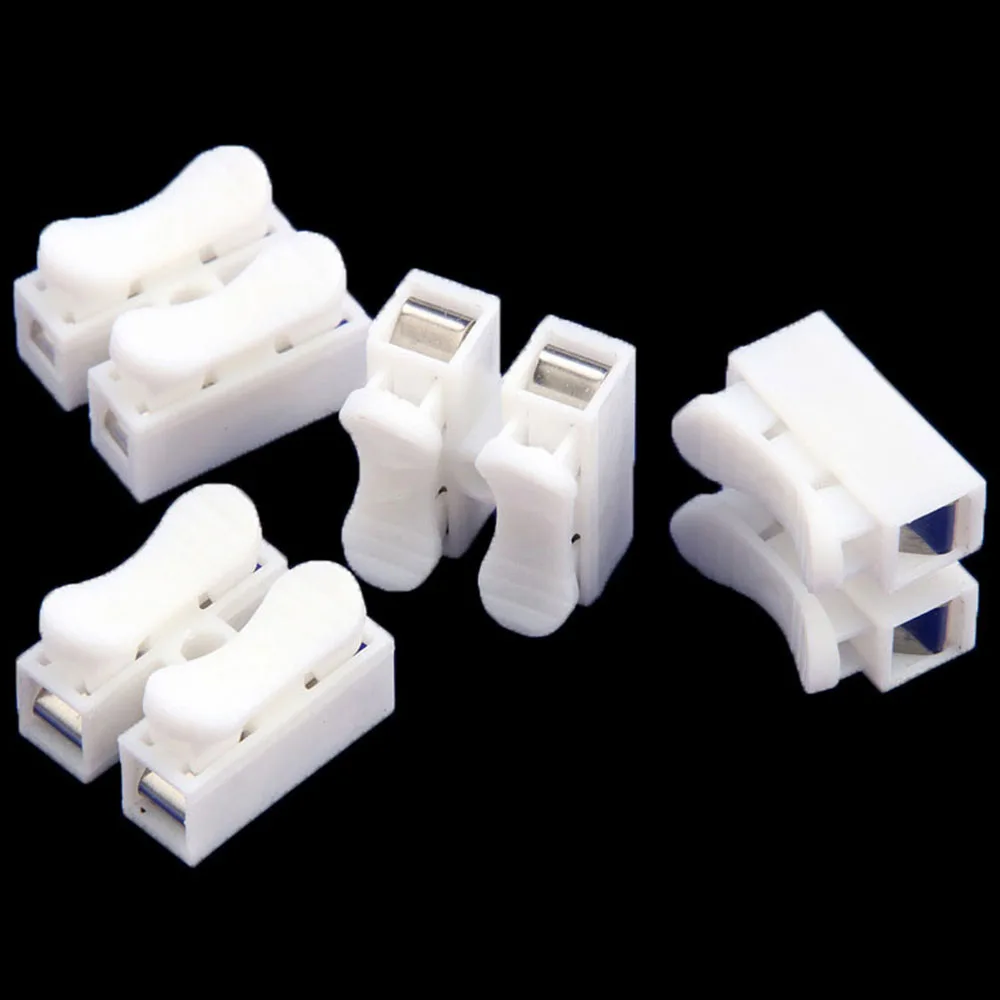 10pcs 30pcs 100pcs 2Pin 3Pin Electrical Cable Terminals CH2 CH3 Quick Splice Lock Wire Connectors For Splicing Into Wires