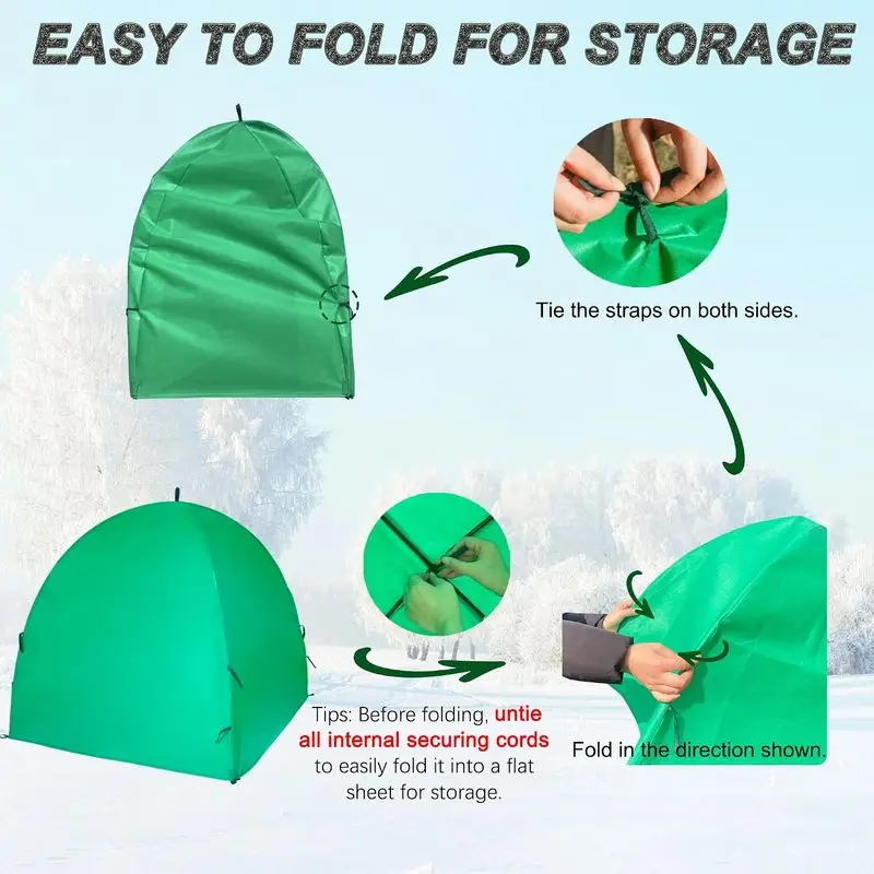 Winter Plant Warm Covers Raised Bed Garden Tent Freeze Protection Humidity Domes For Seedling Germination Animal Protection
