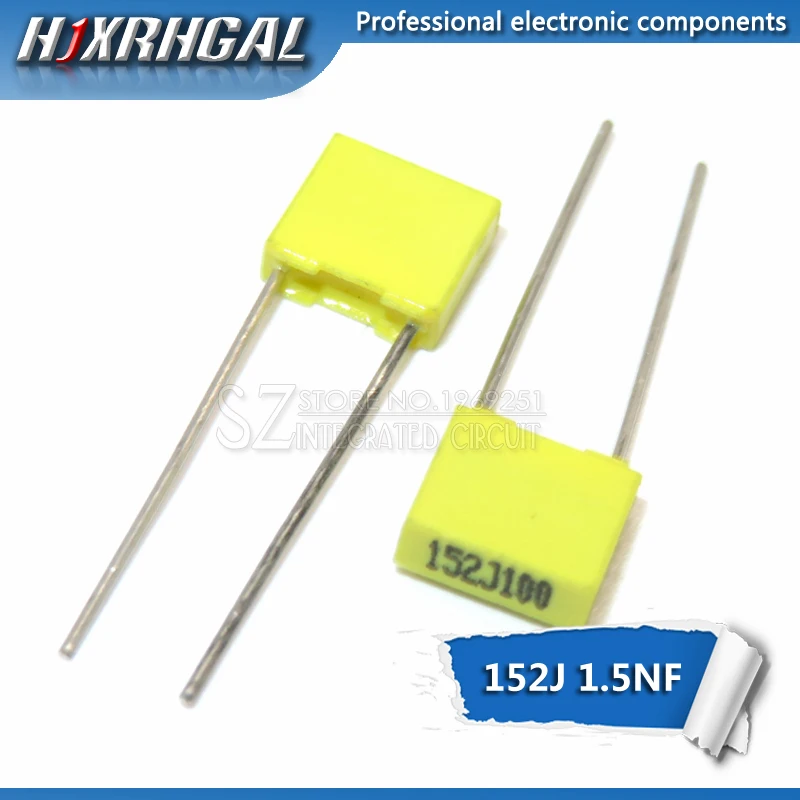 5pcs Polypropylene Safety Plastic Film 100V 1nF ~ 470nF 220nf 10nf 47nf 22nf 1nf 0.47uf 0.1uf Correction capacitor HJXRHGAL