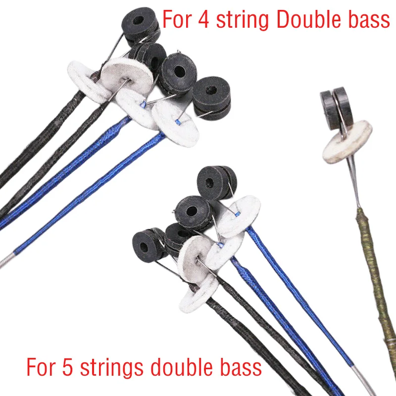 1 set 4 or 5 String Upright Double Bass Strings,German sliver Of 4/4 3/4 1/2 1/4 Size