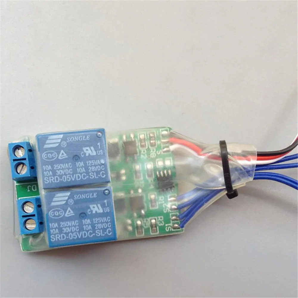 Dual-way Limit Stopper Brushed Motor Relay Controller, Forward & Reverse Control Module Accessories for RC Aircraft Boat