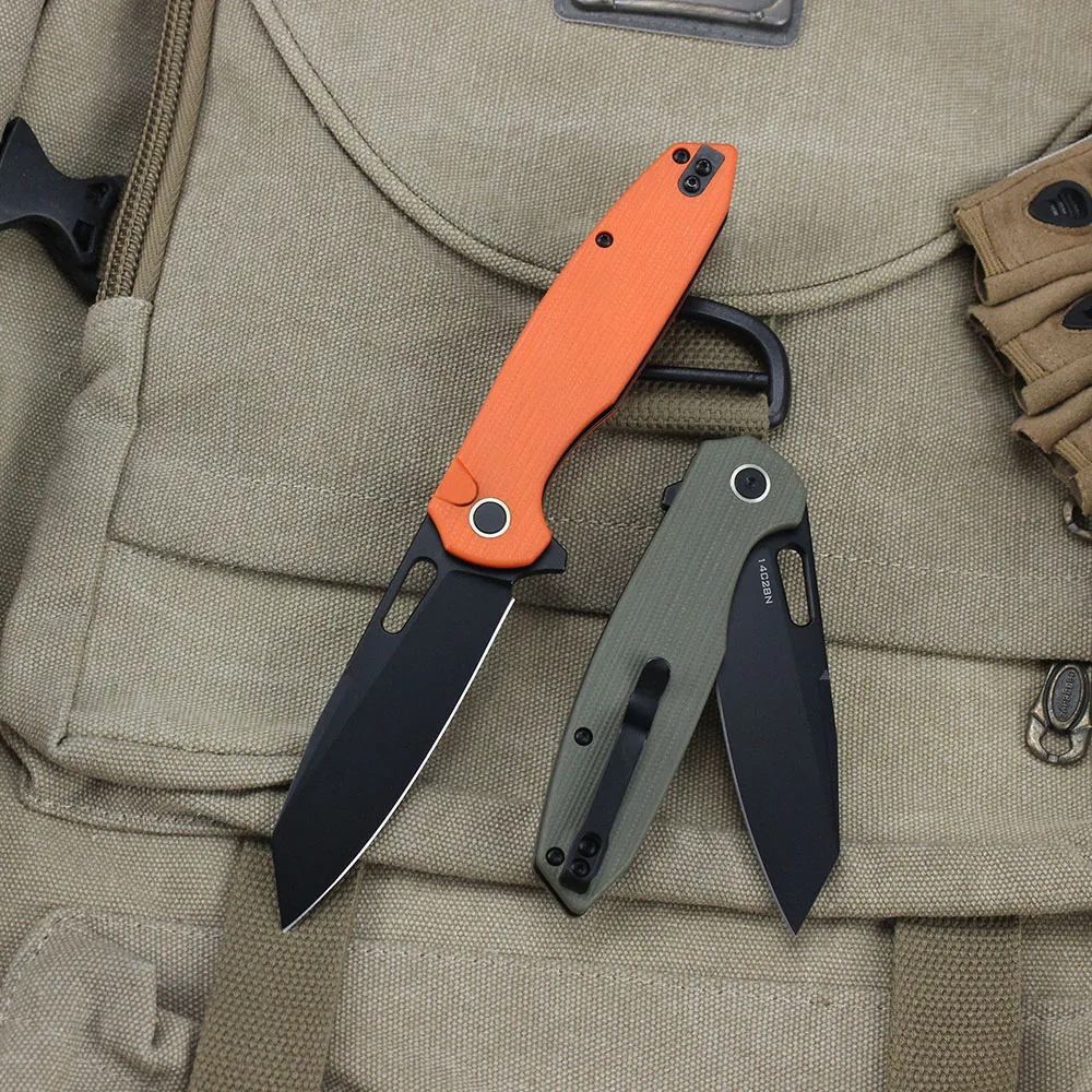 Wielofunkcyjny składany nóż kieszonkowy outdoorowy, przenośny nóż kempingowy typu flipper, taktyczny nóż myśliwski survivalowy, nóż składany, narzędzie EDC dla mężczyzn