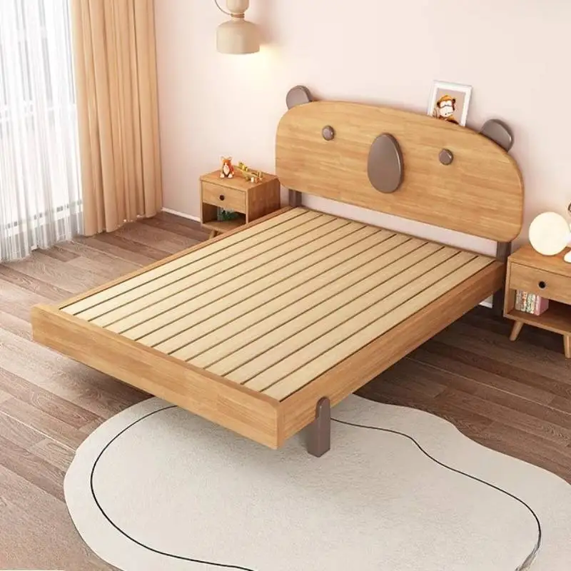 Meisjes Decoratie Kinderbedden Luxe Eenvoudige Scandinavische Moderne Stijl Kinderbedden Ontwerp Enkele Aangepaste Houten Lettino Per Bambini Meubels