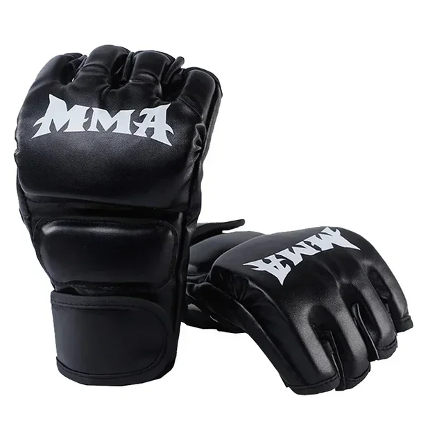 Professional Boxing Training Gloves Half Finger Leather Cushion for Adult Sanda Boxing UFC Training Sandbag Knuckles 2 Professional Boxing Training Gloves Half Finger Leather Cushion for Adult Sanda Boxing UFC Training Sandbag Knuckles 2