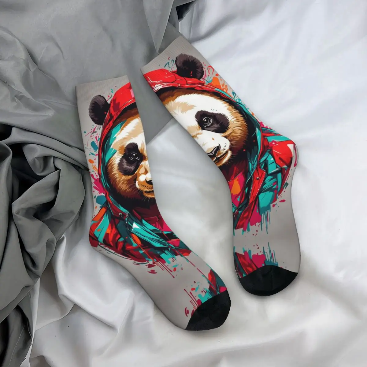 Coole Tiere, Löwen, Tiger, Gorillas Unisex Socken, Wandern 3D-Druck glückliche Socken Street Style verrückte Socke