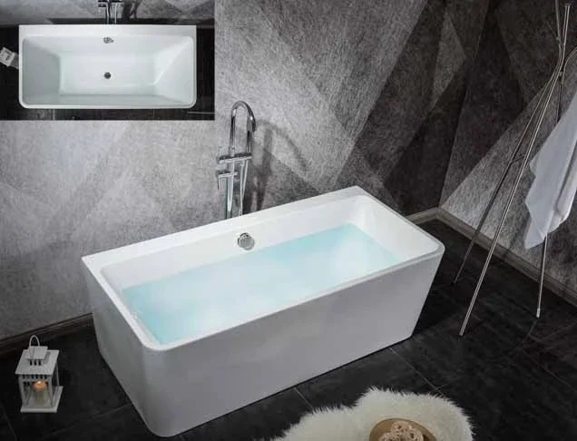White Portable Bath Upright Bathroom Fiberglass Bath
