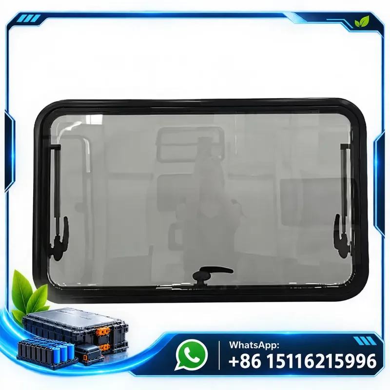 700*300mm Factory Price MG20RW Radius Corner Flat Window with Black High Quality Powder Coated Aluminum Frame for RVs