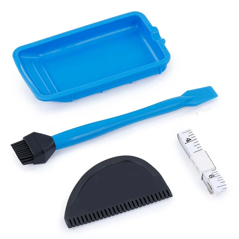 

A26F-4 PCS Silicone Glue Applicator Kit, Reusable Silicone Glue Brush Set Wood Glue Spreader Silicone Brushes For Woodworking