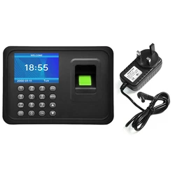 Fingerprint Attendance Machine Biometric Attendance System 1000 Fingerprint Capacity Support USB Driver Download UK Plug