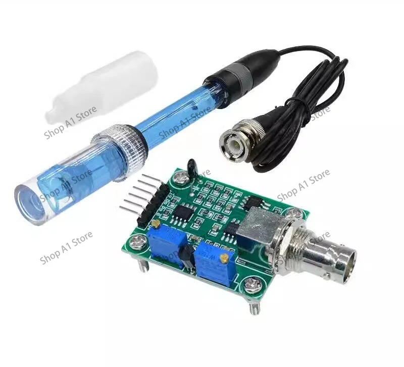 PH Non Rechargeable Electrode Probe Acidity Test Sensor Water Quality Monitor Module Ph0-14