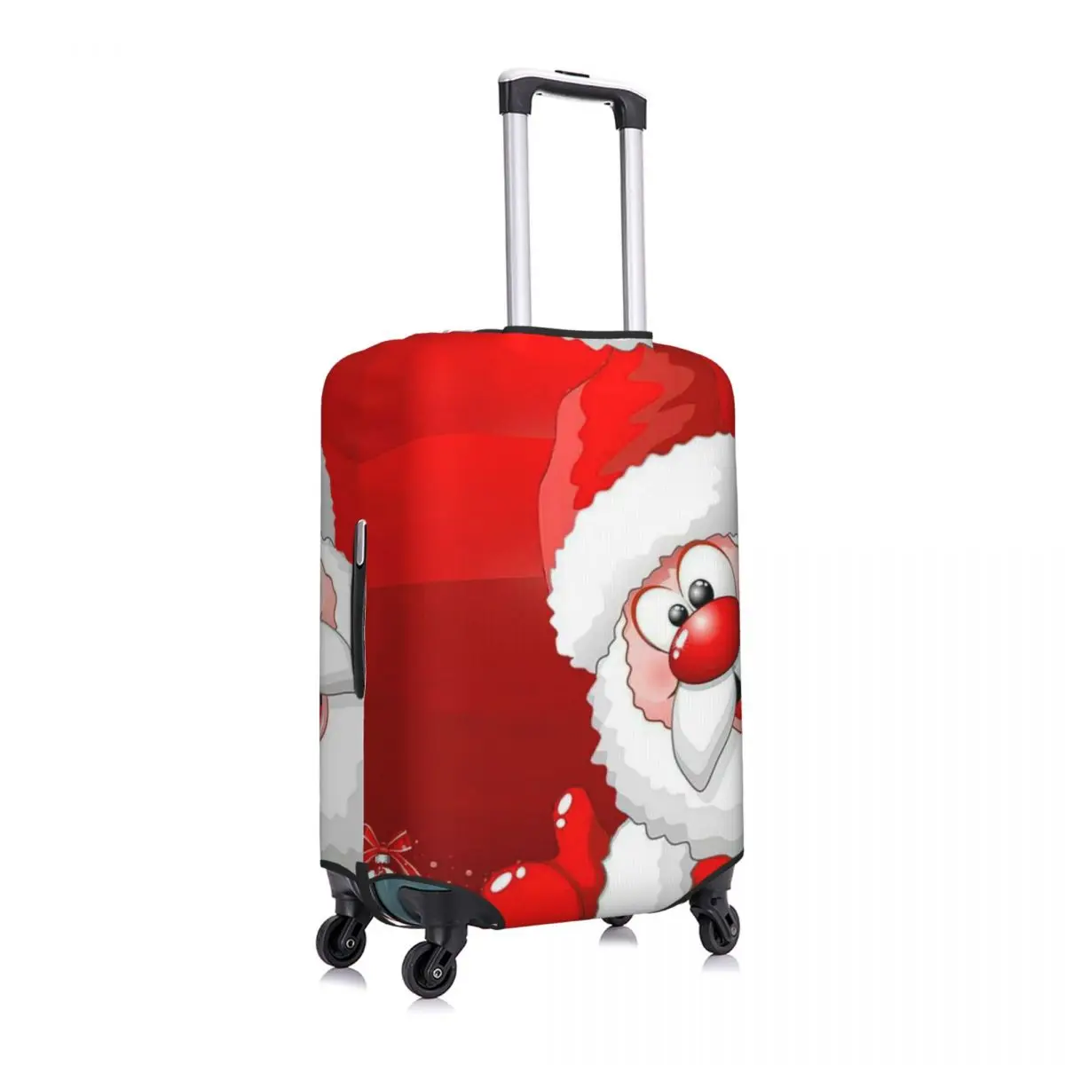 Kerstmis, Kerstman Print Bagage Beschermende Stofhoezen Elastische Waterdichte 18-32Inch Kofferhoes Reisaccessoires