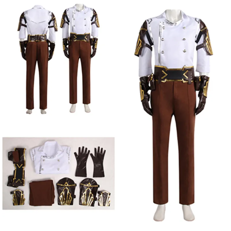 Game Disguise LOL Jayce Cosplay Costume Defender of Tomorrow Adult Men Uniform Shirt Pants Outfits Halloween Carnival Party Suit