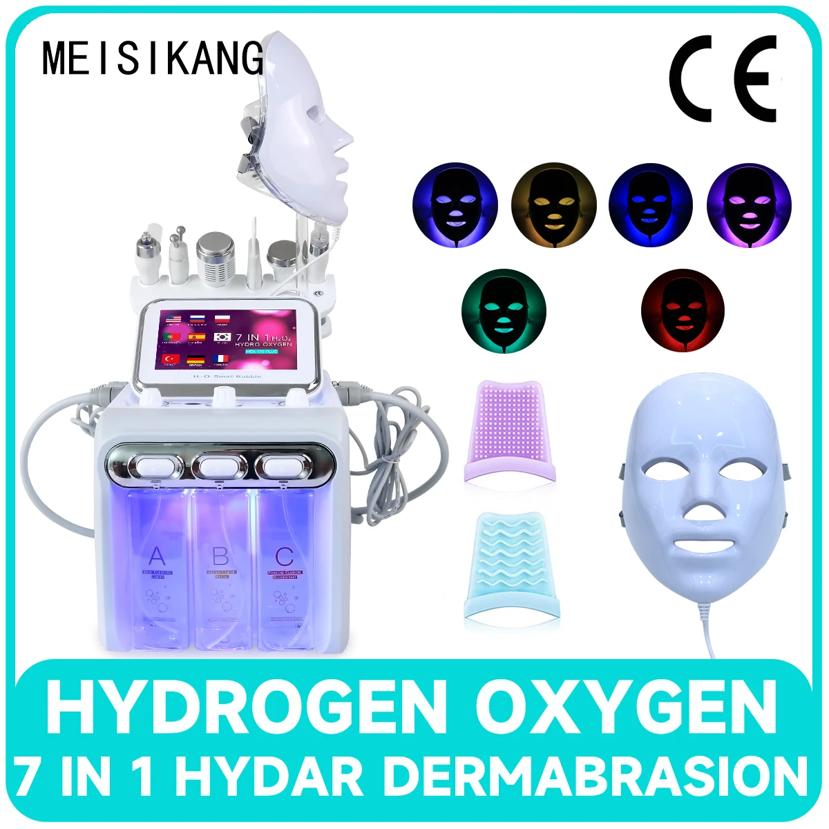 MEISIKANG 7 in 1 Water Dermabrasion Machine Aqua Peeling Facial Cleaning Hydro Beauty Instrument