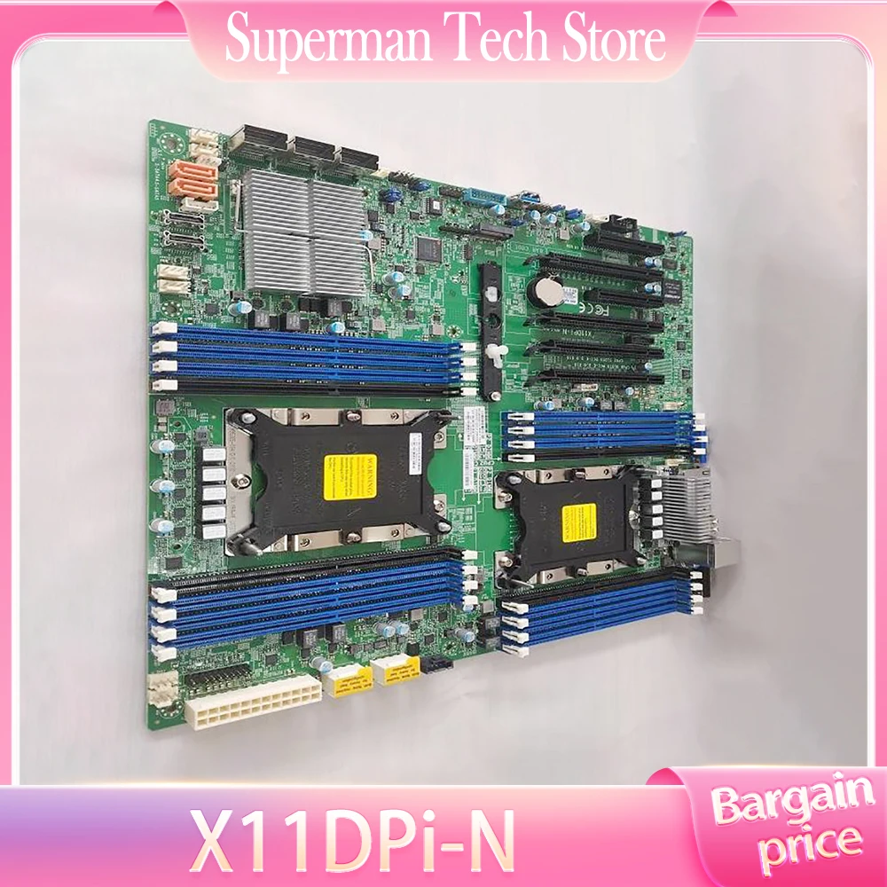 

X11DPi-N для серверной материнской платы Supermicro, двухканальный LGA-3647 DDR4 2, PCI-E 3,0 NVMe x4, внутренние порты, высокое качество, быстрая доставка