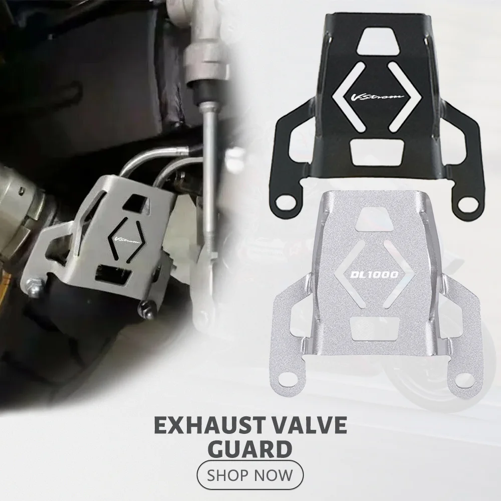

Exhaust Air Vane Valve guard Cover Protection Brushed For SUZUKI V-STROM 1000 1000XT V STROM DL1000 14-20 Motorcycle Accessories