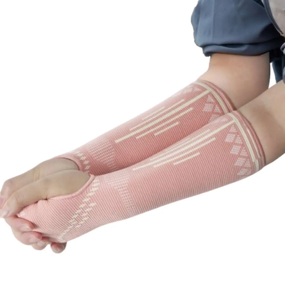 

1Pair Polyester Volleyball Arm Sleeves Breathable Elastic Sports Wristbands Pink/Black Sweat-absorbent Volleyball Wristbands