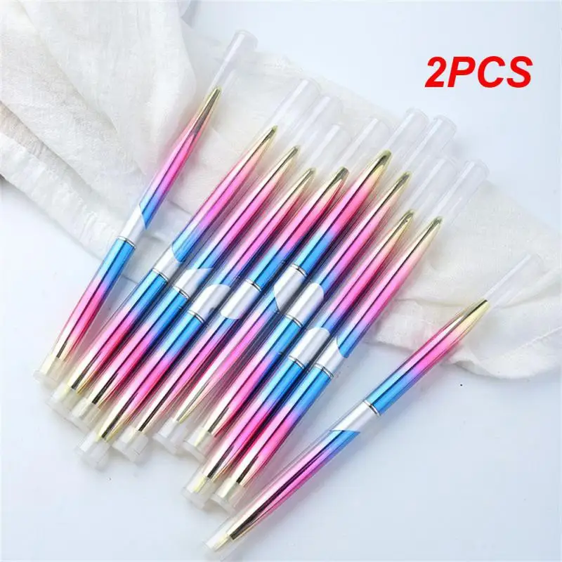 2PCS Kolinsky Acrylic Nail Brush Crimped Gradient Ramp Handle Professional Salon Quality for Acrylic Powder Size 2-18#