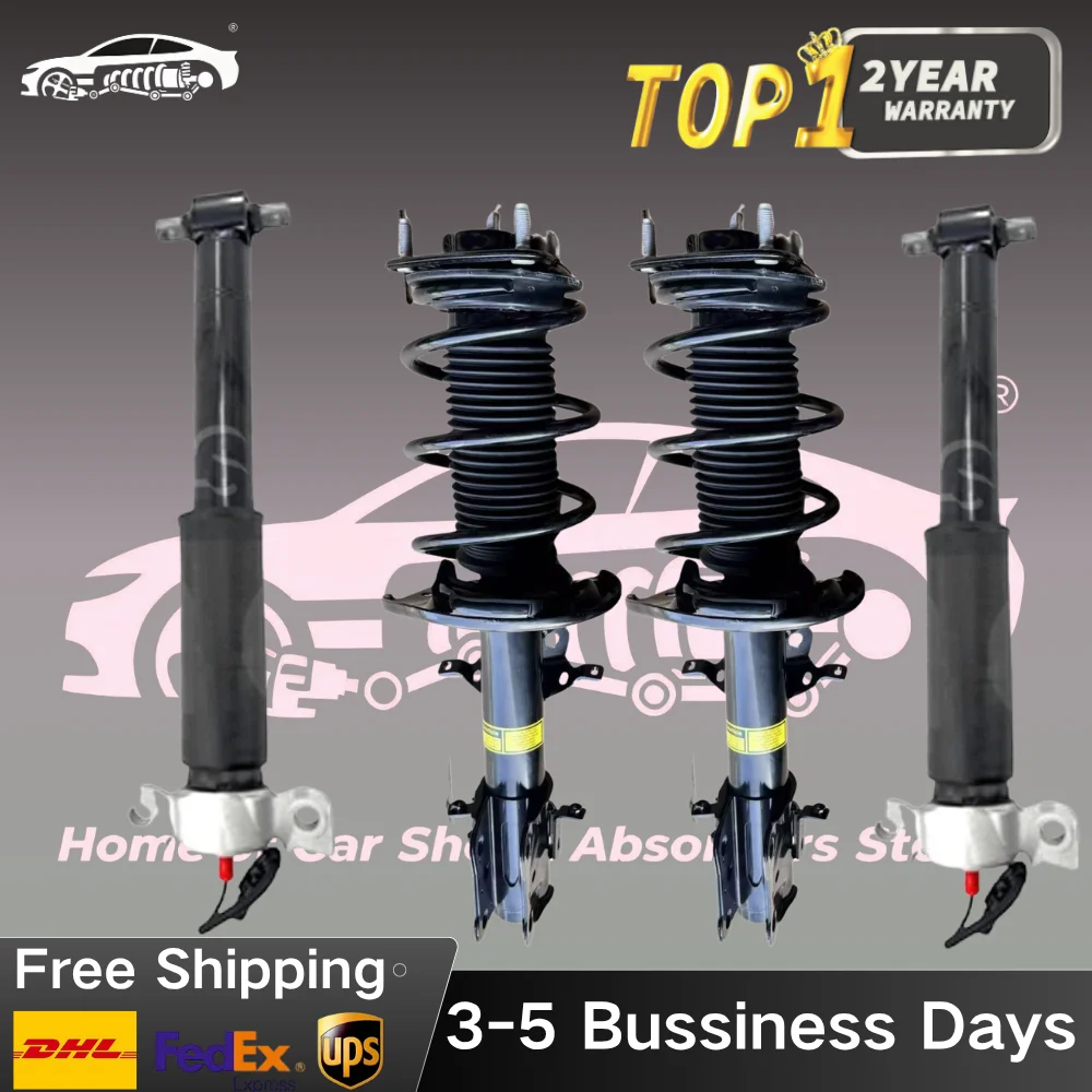 4 Pieces Front Rear Left and Right Shock Struts Assys with MagneRide Fit Ford Mustang Shelby GT350 2015-2023 FR3Z-18124-AG