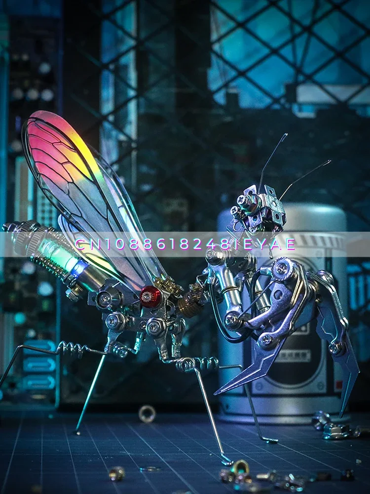 

Mechanical Party Mantis Metal Assembled Model Cyberpunk Mecha Tide Play Birthday Gift