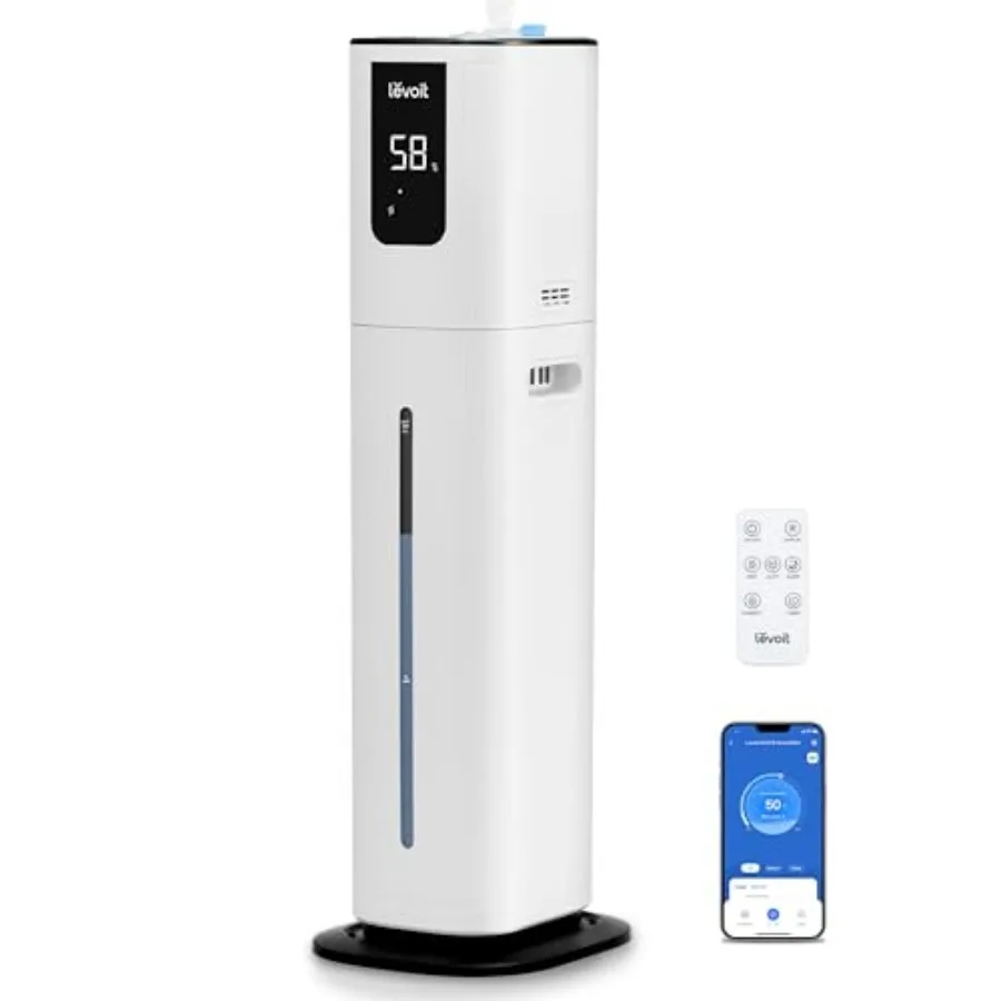 

OasisMist 1000S 10L Smart Humidifier for Home Large Room Bedroom, Last 100 Hours Suitable for Indoor Plant, Cover up to 600ft²,