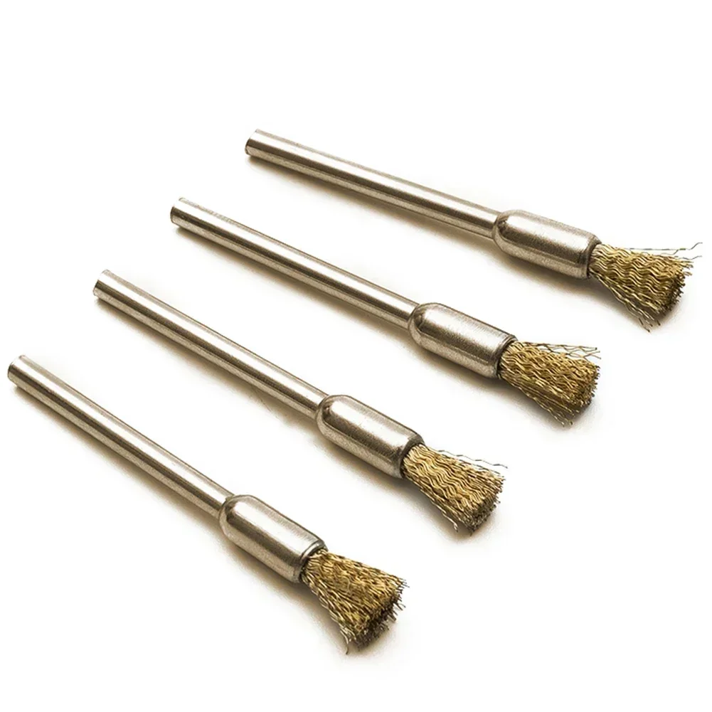 5mm Rotary Brass Wire Brushes Equipment Workshop Electric Replacement Pencil For Power Drill Tool High Quality