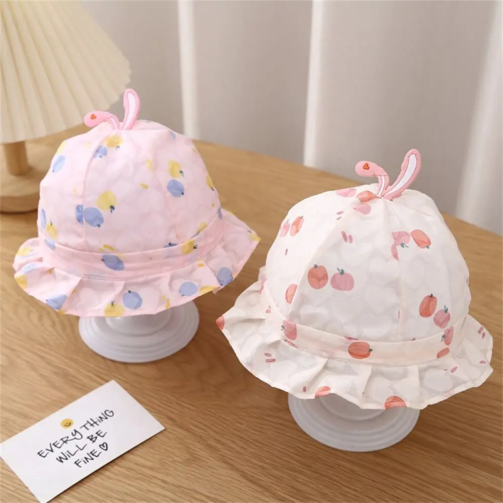 

Fashion UV Protection Bucket Caps Soft Cotton Thin Breathable Sunshade Hat Sun Protection Hat Toddler