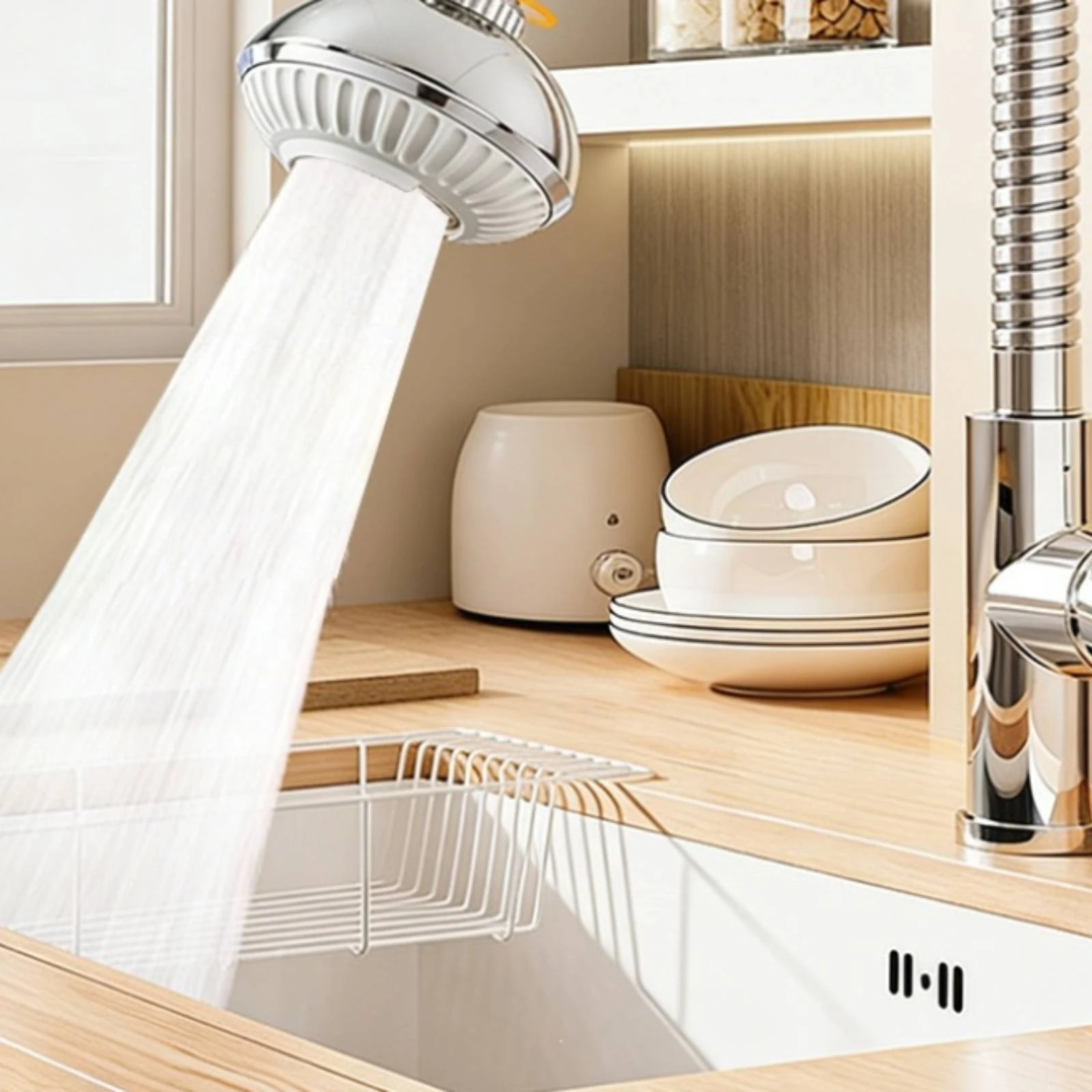 

Swivel Faucet Aerator Perforated Rotating Faucet Aerator Plumbing Accessory Easy to Install Rust Resistant