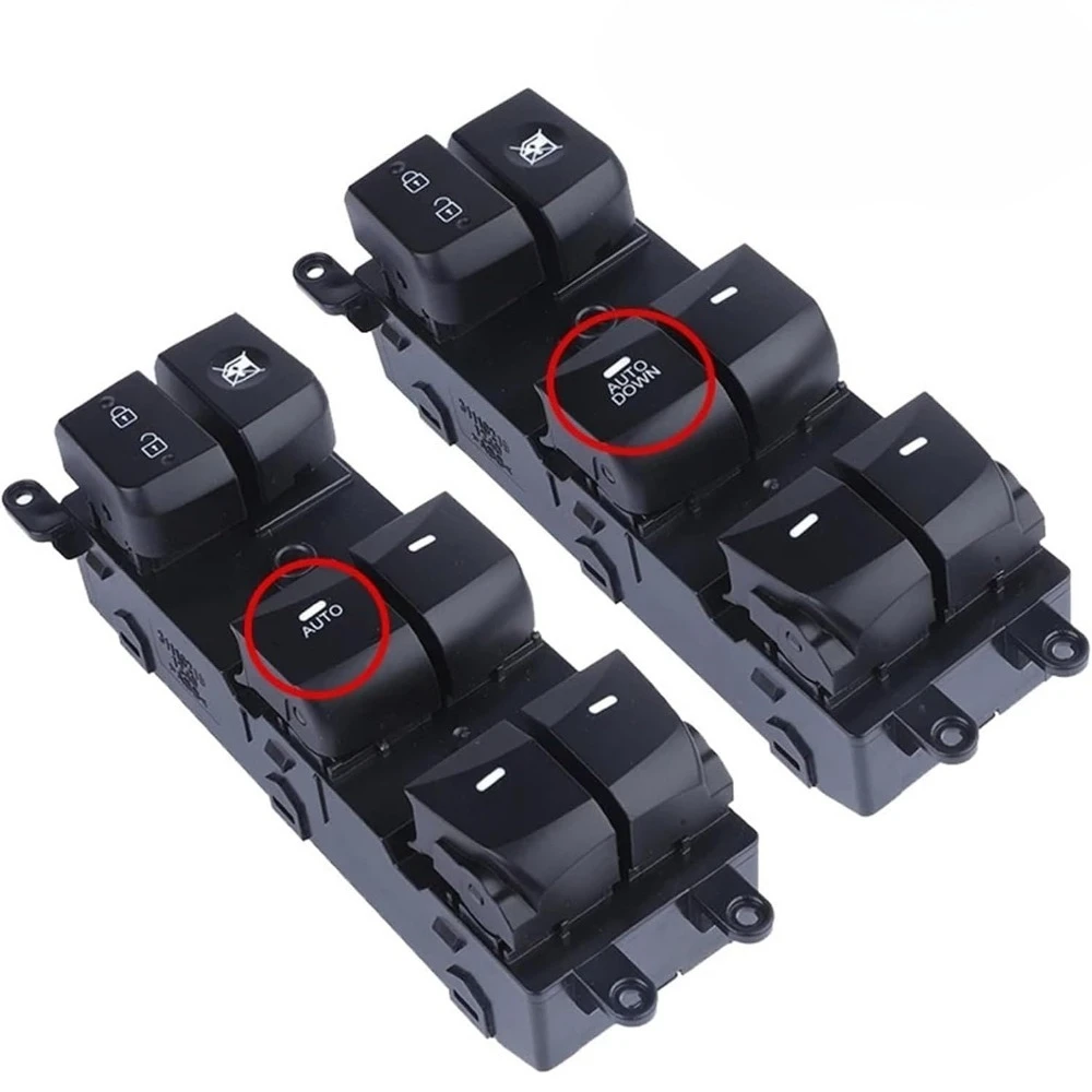 93570-A5100 Front Left Electric Power Window Control Switch for Elantra 2014 2015 2016 I30 2013-2017 16Pins 93570A5100