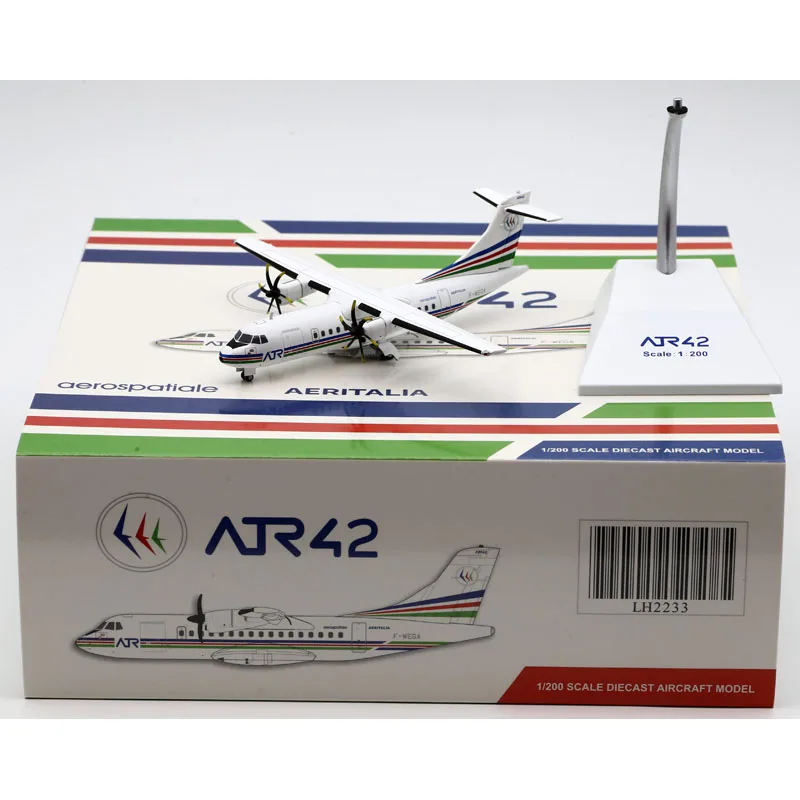 

LH2233 Alloy Collectible Plane Gift JC Wings JC Wings 1:200 AIR ATR42-300 "House Color" Diecast Aircraft Model F-WEGA With Stand