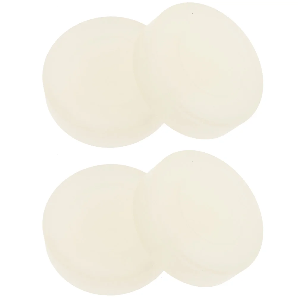 

4 Pcs Ice Hockey Puck for Training Official Regulation Flash Beige PVC Lightweight Center Molded High Hardness Resilient