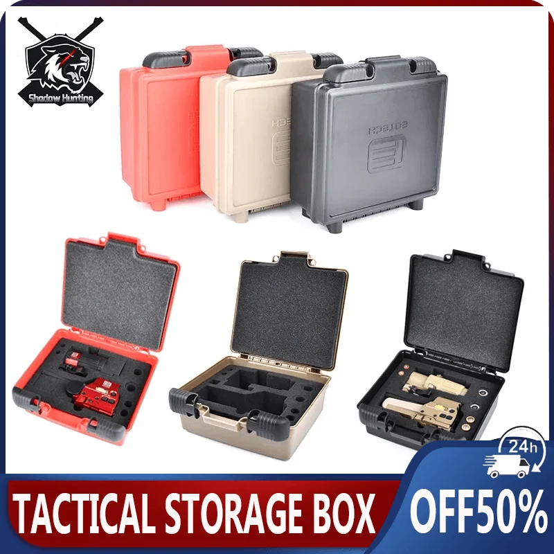 WADSN Tactical Sight Protection Storage Plastic Box ForG34 G44 Magnifiers Battery BOX 558 553XPS3-2 HHS Holographic Hybrid Sight